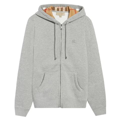 burberry clarendon|Burberry Clarendon Check Hood Zip Up Hoodie Gray .